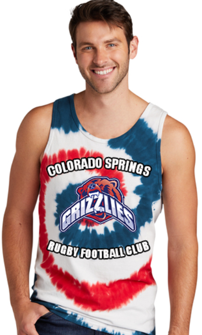 Grizzlies Rugby Tie Dye Tank Top