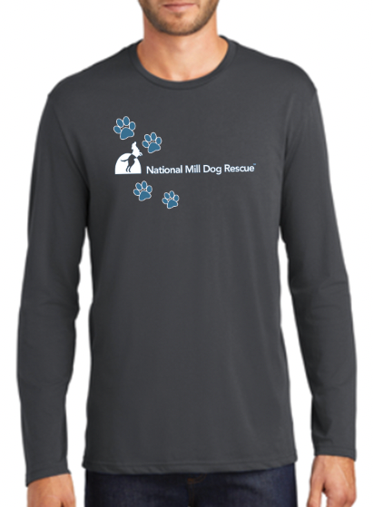 National Mill Dog Rescue Long Sleeve Paw Prints Shirt