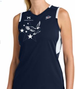 USA Racquetball Girls Sleveless Dri-fit Top (National Team)