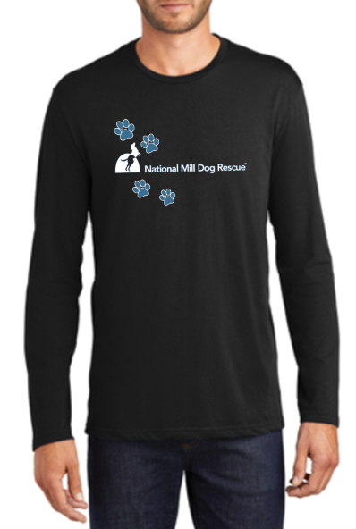 National Mill Dog Rescue Long Sleeve Paw Prints Shirt